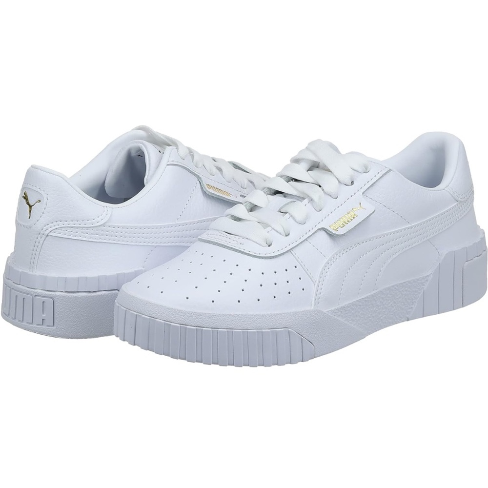PUMA Women's CALI Sneaker, Puma White-Puma White, 5.5